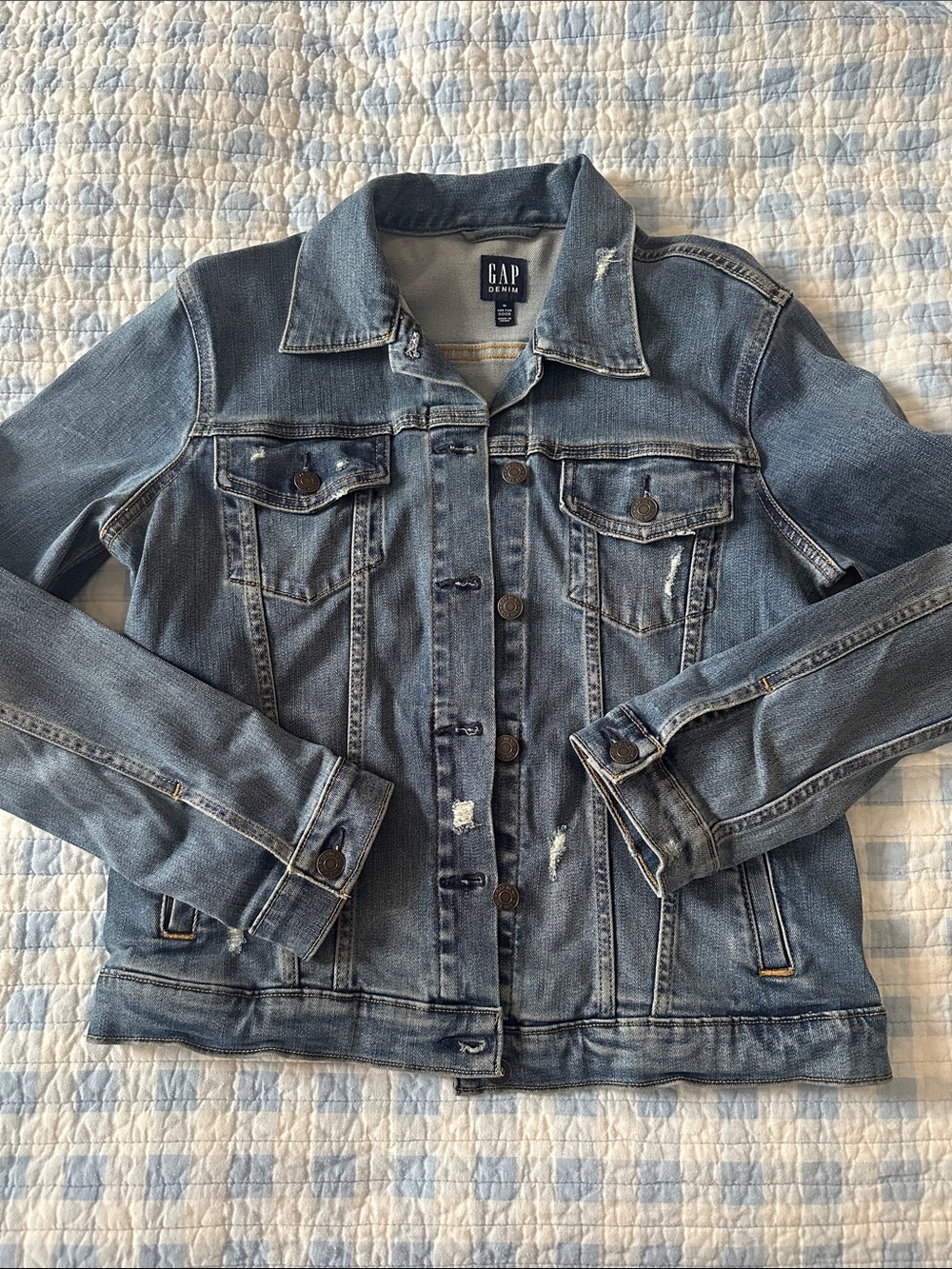 GAP Denim Jean Jacket Medium Indigo Wash | M